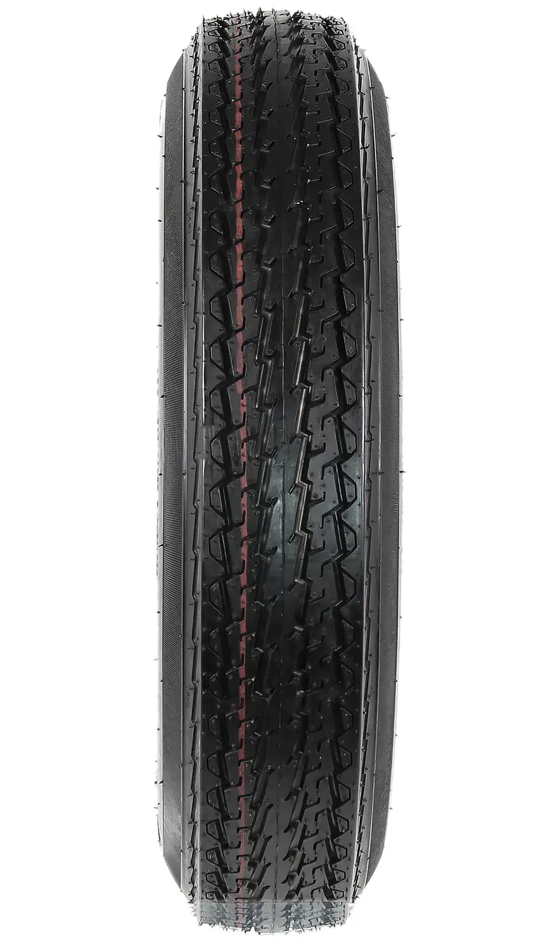 Two Trailer Tires On Rims 4.80-12 480-12 4.80 X 12 LRB 5Lug Wheel White Spoke.