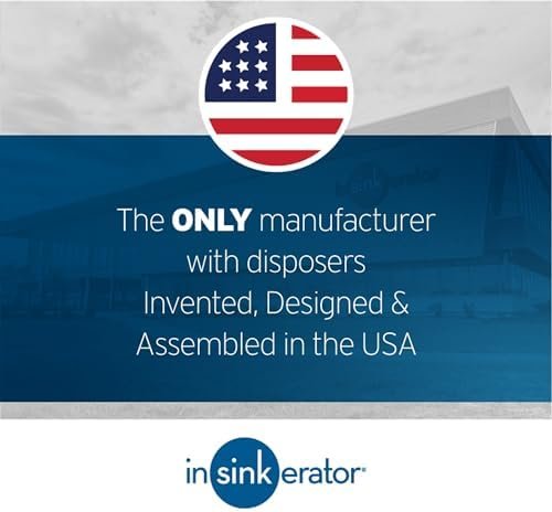 Garbage Disposal, Standard Series 1/2 HP Continuous Feed Food Waste Disposer, Black, Set of 1