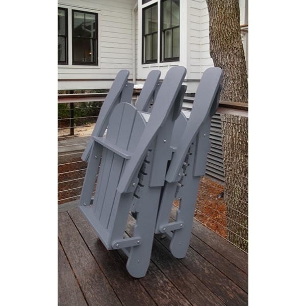 Leisure Line Recycled Plastic Folding Adirondack Chair