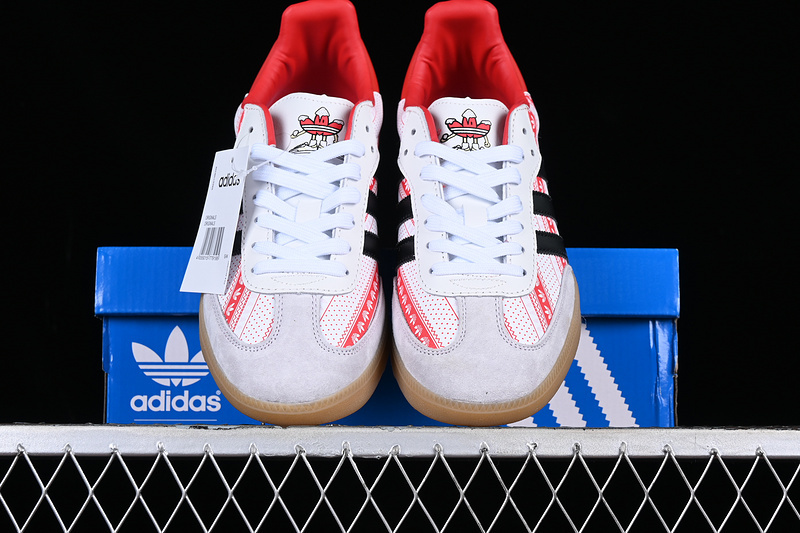 Adidas Samba Vegan Christmas Cloud White/Shadow Navy/Vivid Red GZ4711