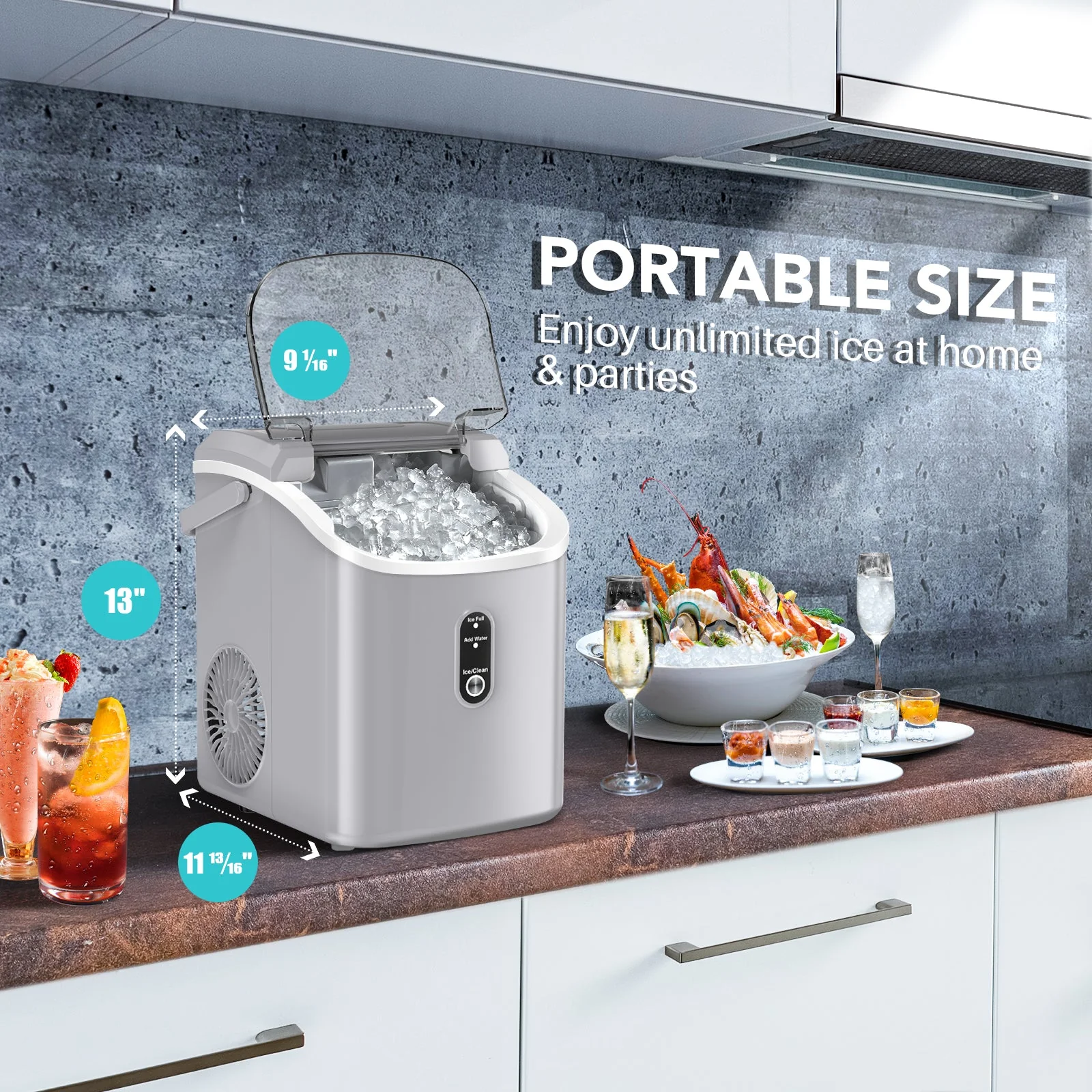 Nugget Pebble Ice Maker Countertop Z5815N