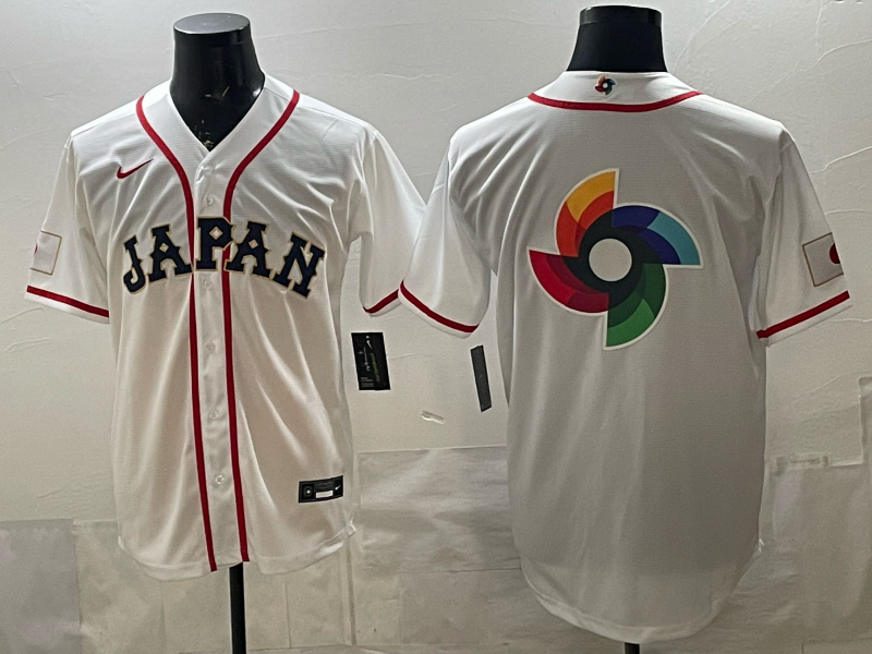 Men's Japan Baseball White 2026 World Baseball Classic Player Jersey