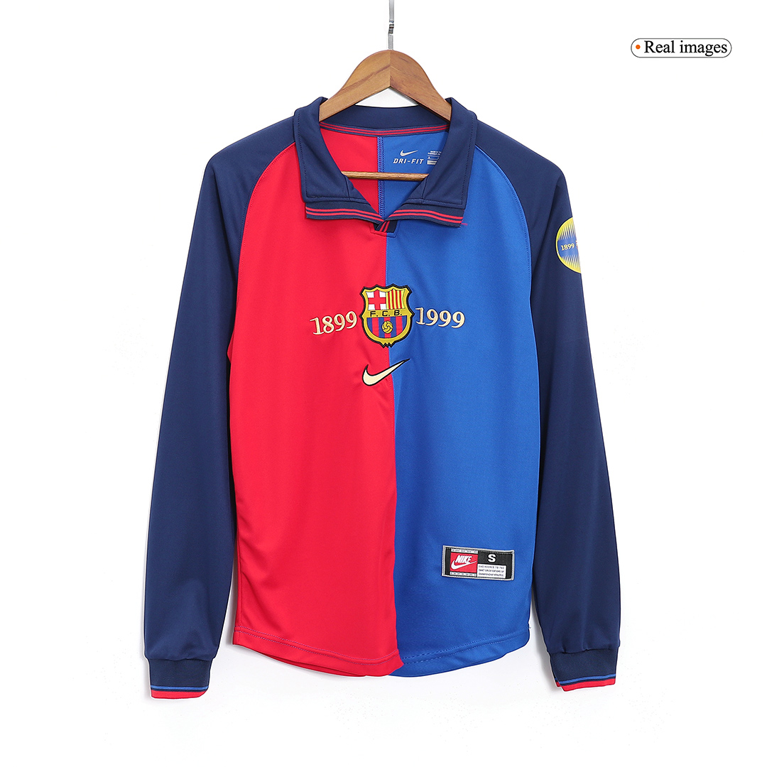 Retro Jersey Barcelona Home Long Sleeve 1999/00