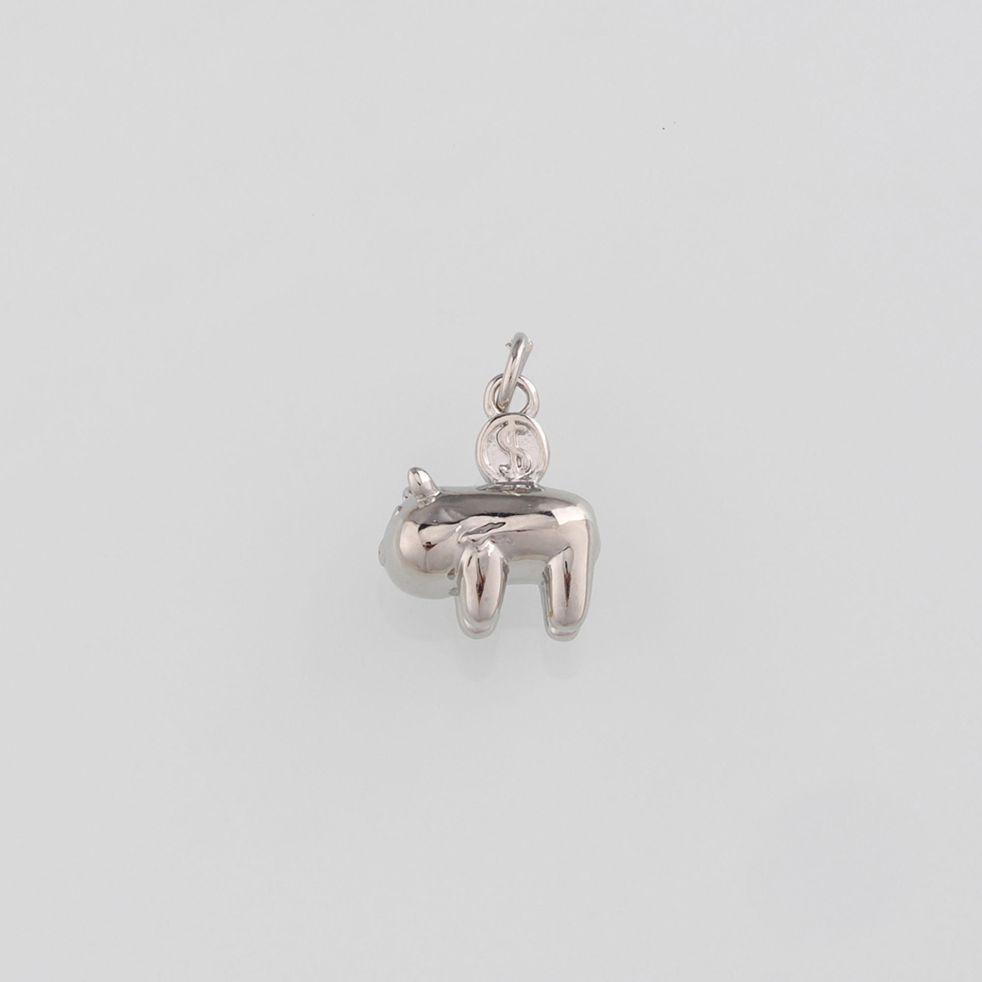 18K Gold Filled Piggy Bank Pendant,Piggy Bank Charm Earrings Necklace for DIY Jewelry Making Supply