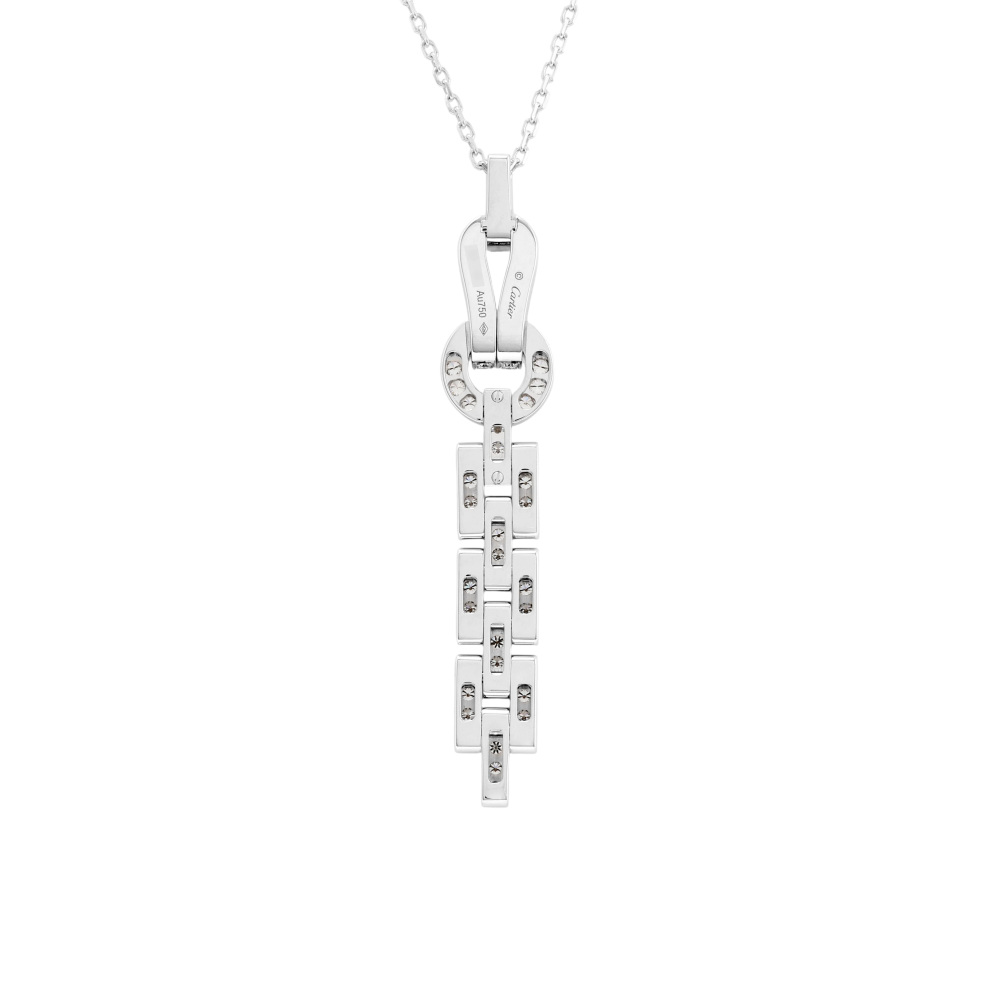 Cartier Agraf Necklace 18K White Gold Diamond N7424321