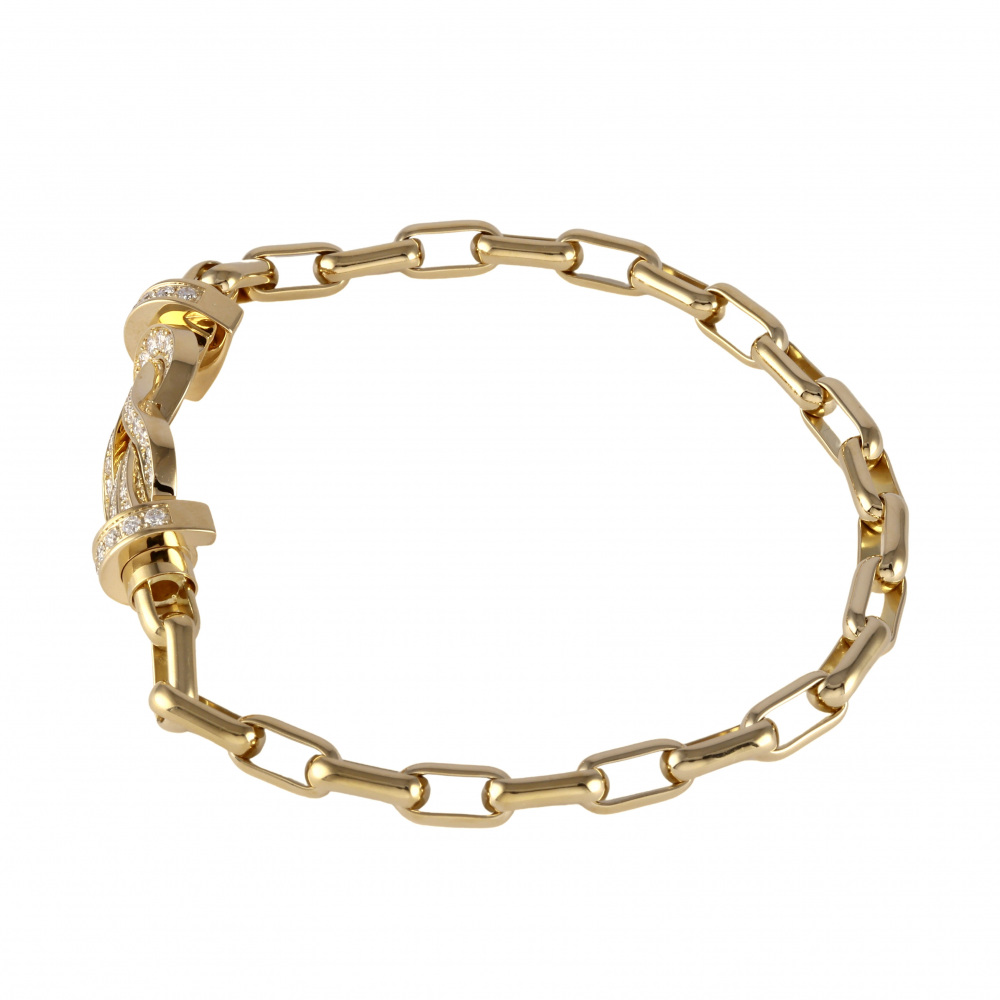 FRED Chance Amphini Bracelet 18K Yellow Gold Diamond 0B0101-6B0351