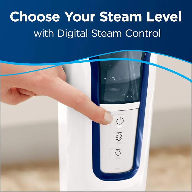 Sapphire PowerFresh Deluxe Steam Mop 1806 – Multi-Surface Hardwood & Tile Cleaner with Continuous Steam & Easy-Glide Design