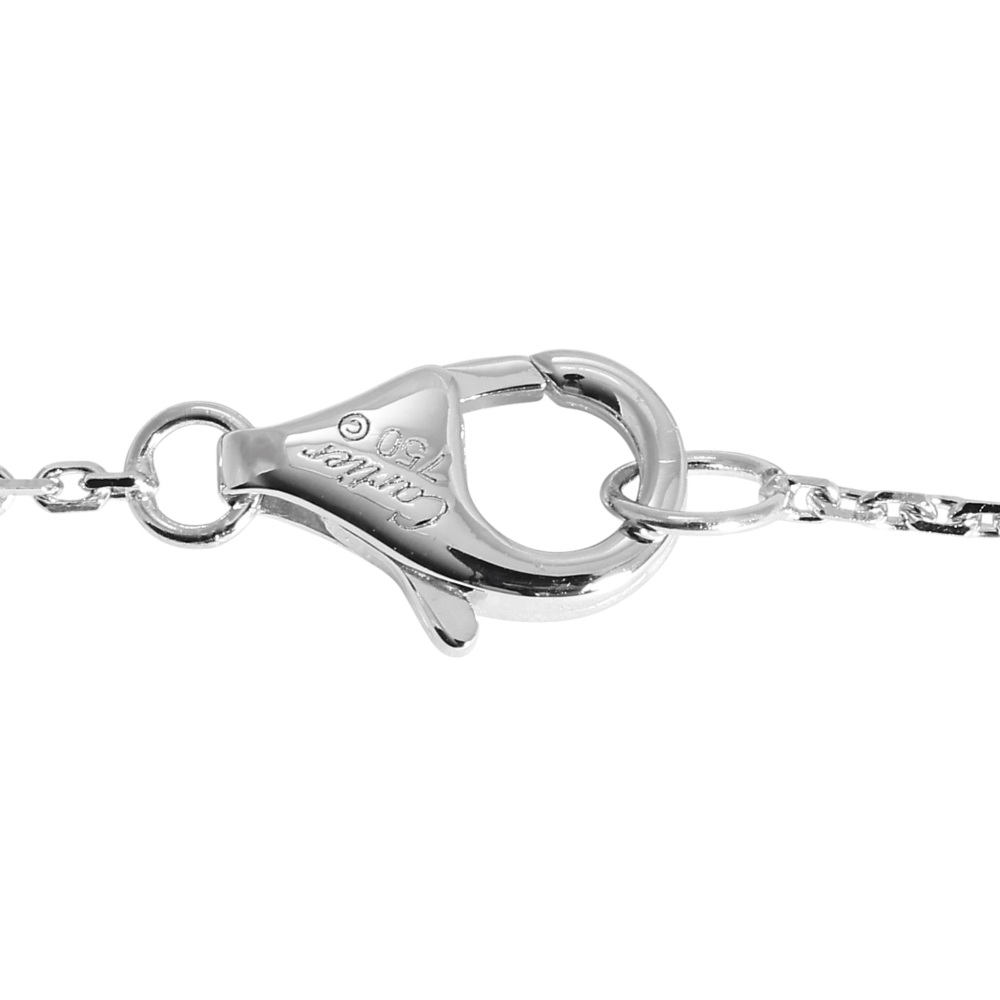 Cartier Trinity Necklace 18K White Gold & Ceramic Diamond B3045500