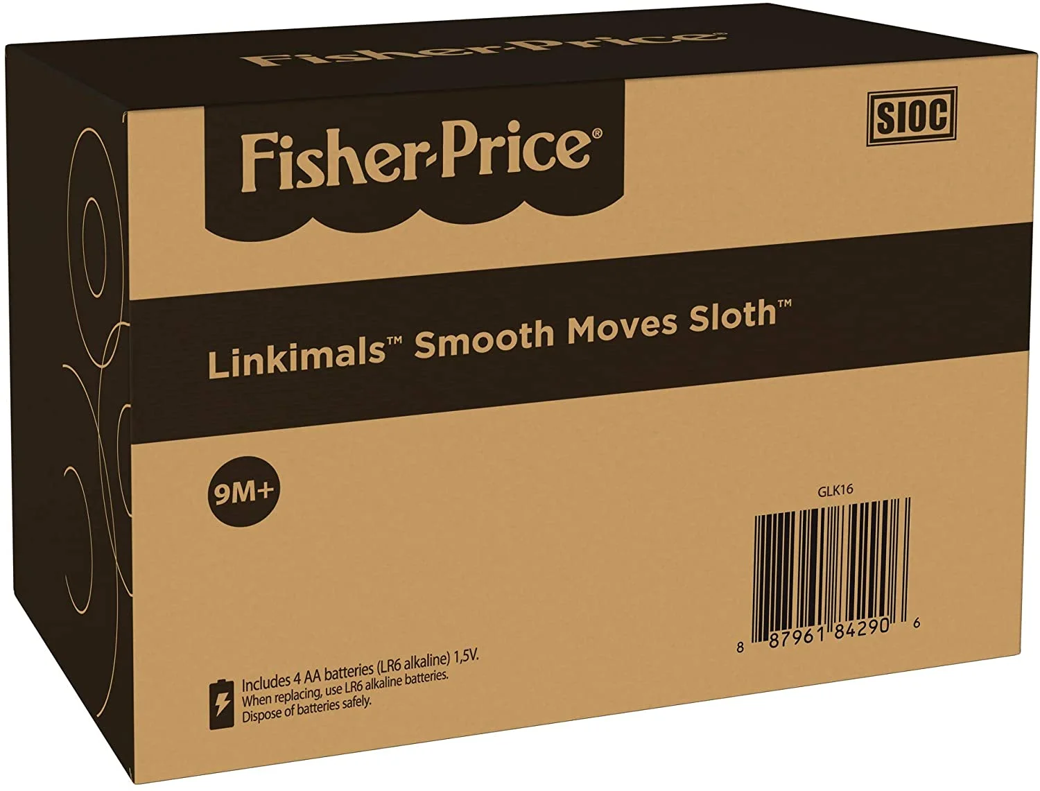 Fisher-Price Linkimals Smooth Moves Sloth, clapping baby toy with music, lights, and learning songs for babies & toddlers ages 9 months & up