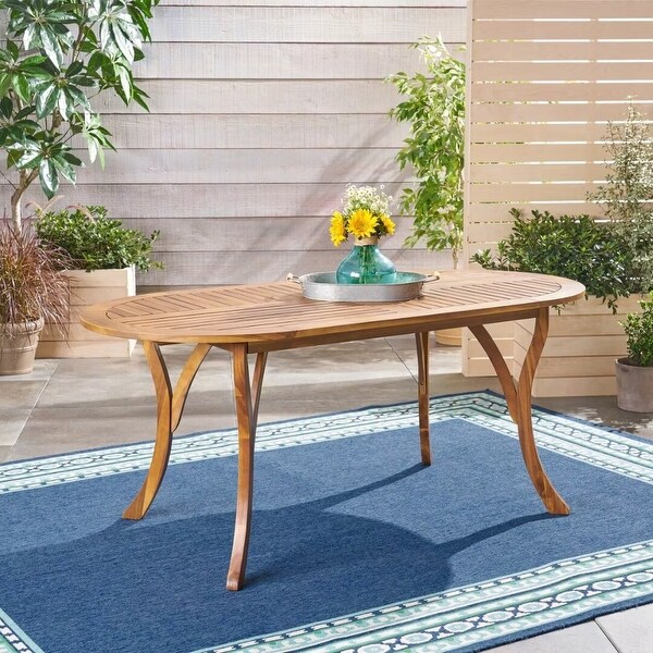Outdoor acacia wood Rectangular dining table,for patio,garden