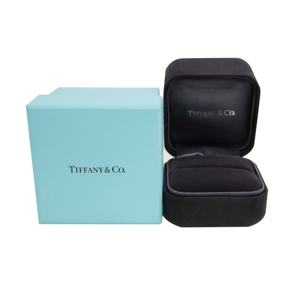 Tiffany & Co. Hardware Link Ring 18K White Gold Diamond