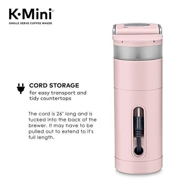 Keurig - K-Mini Single Serve K-Cup Pod Coffee Maker - Dusty Rose