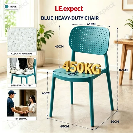 Dining Chair Plastic Stool Simple Chair Kerusi Makan Cafe PP Stool Stacked Household Thickened Stools Creative Chair