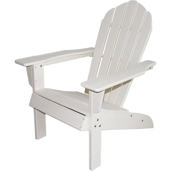 ResinTeak All Weather Essential Adirondack Chair,HDPE Poly Lumber