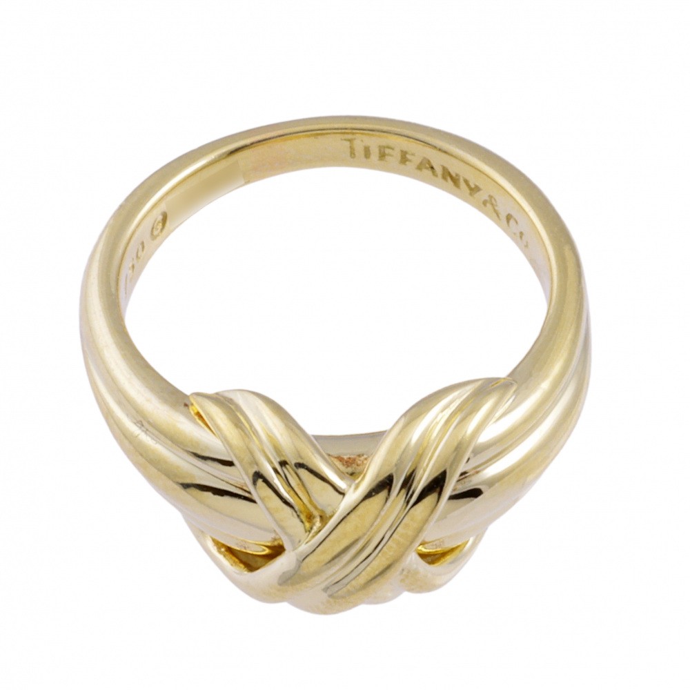Tiffany & Co. Tiffany Signature Cross K18YG Yellow Gold Ring