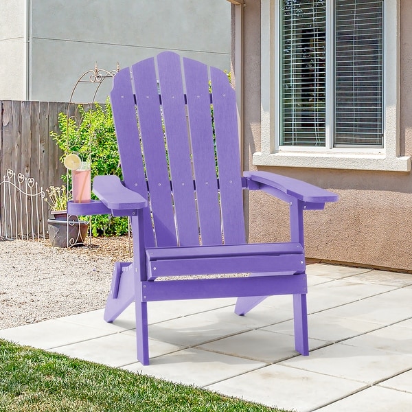 AOOLIMICS Patio Folding Adirondack Chairs Fire Pit Chair