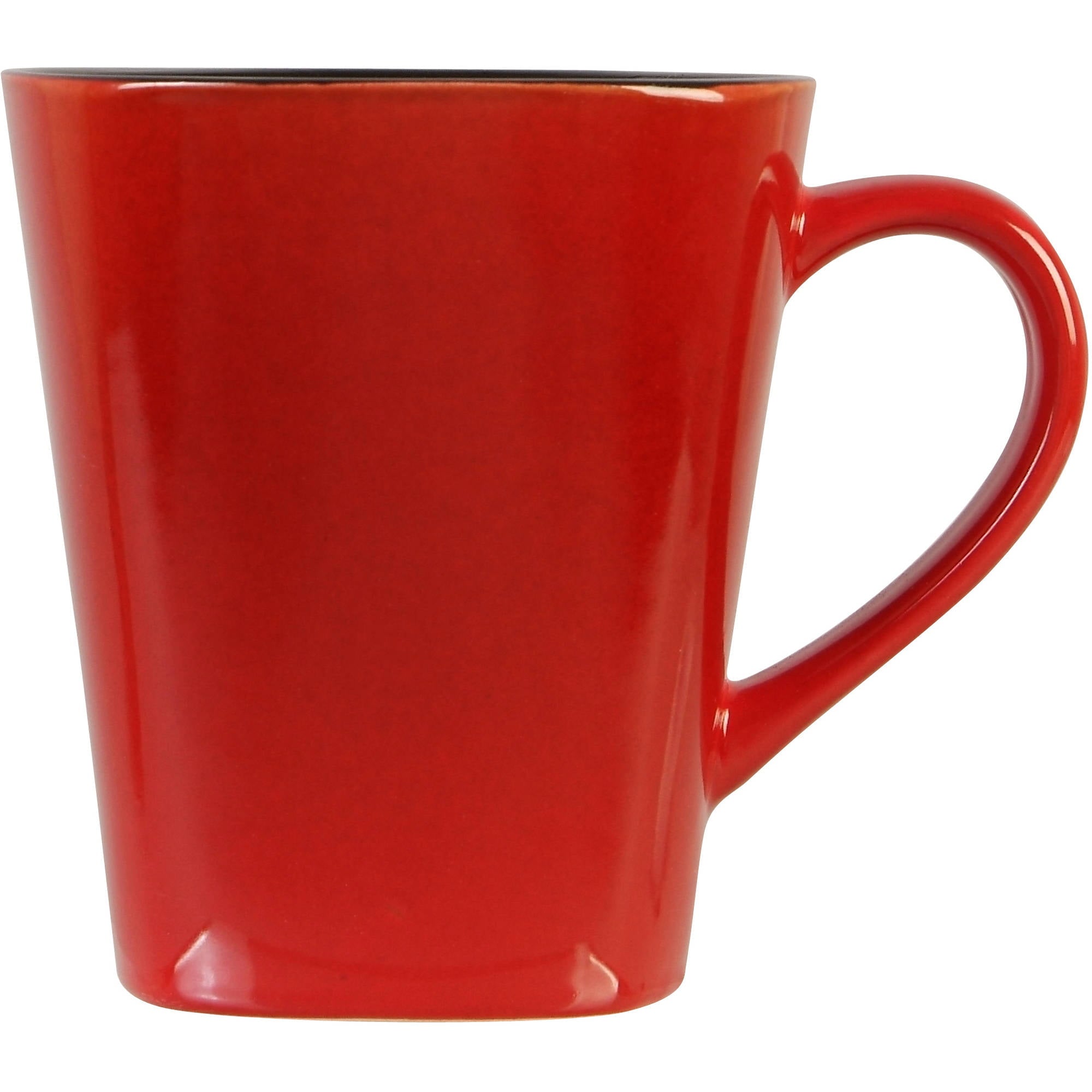 Better Homes and Gardens Rave Square Dinnerware, Red, Set Of 16