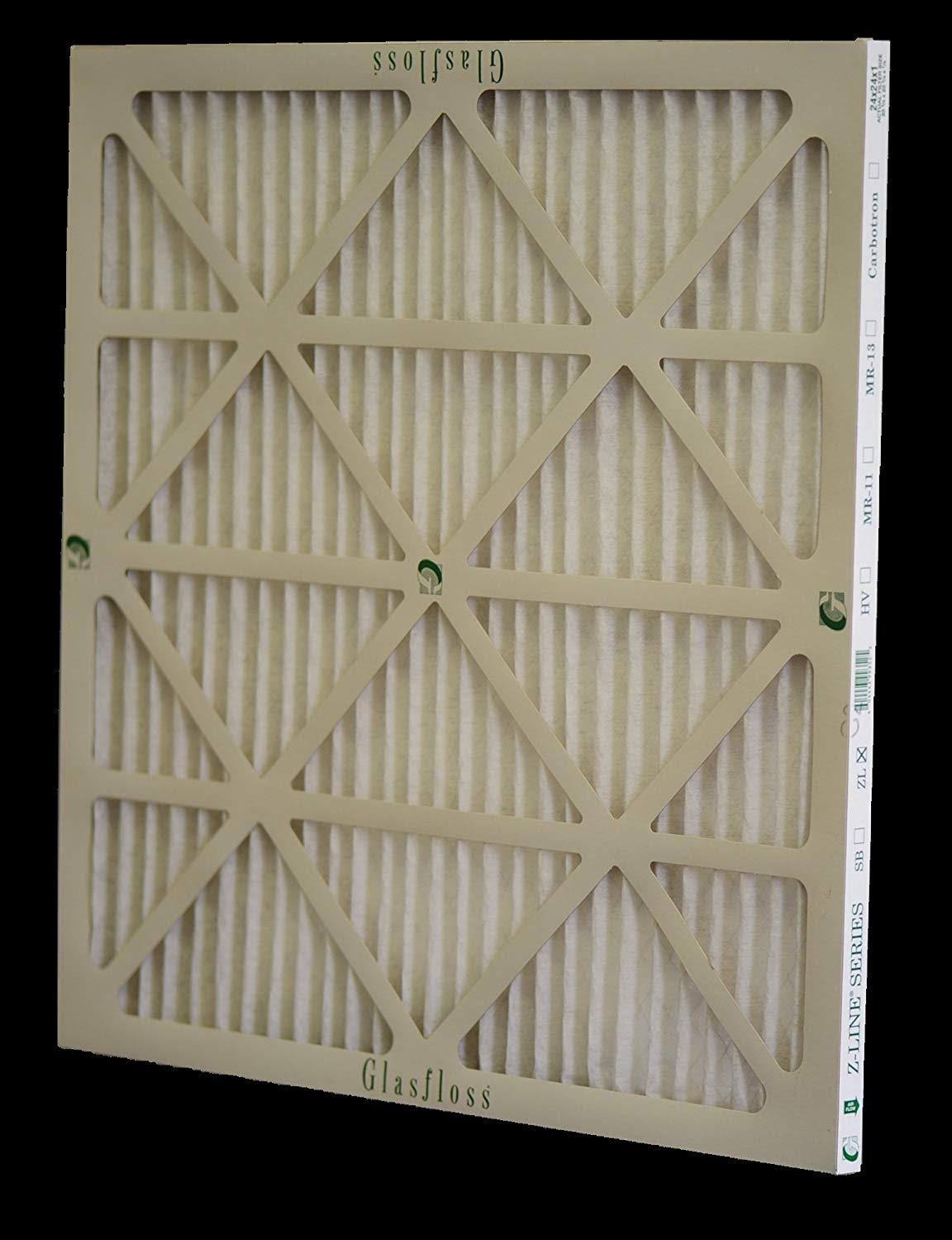 Glasfloss Industries ZLP10201 Z-Line Series ZL MERV 10 Pleated Filter, Case of 12