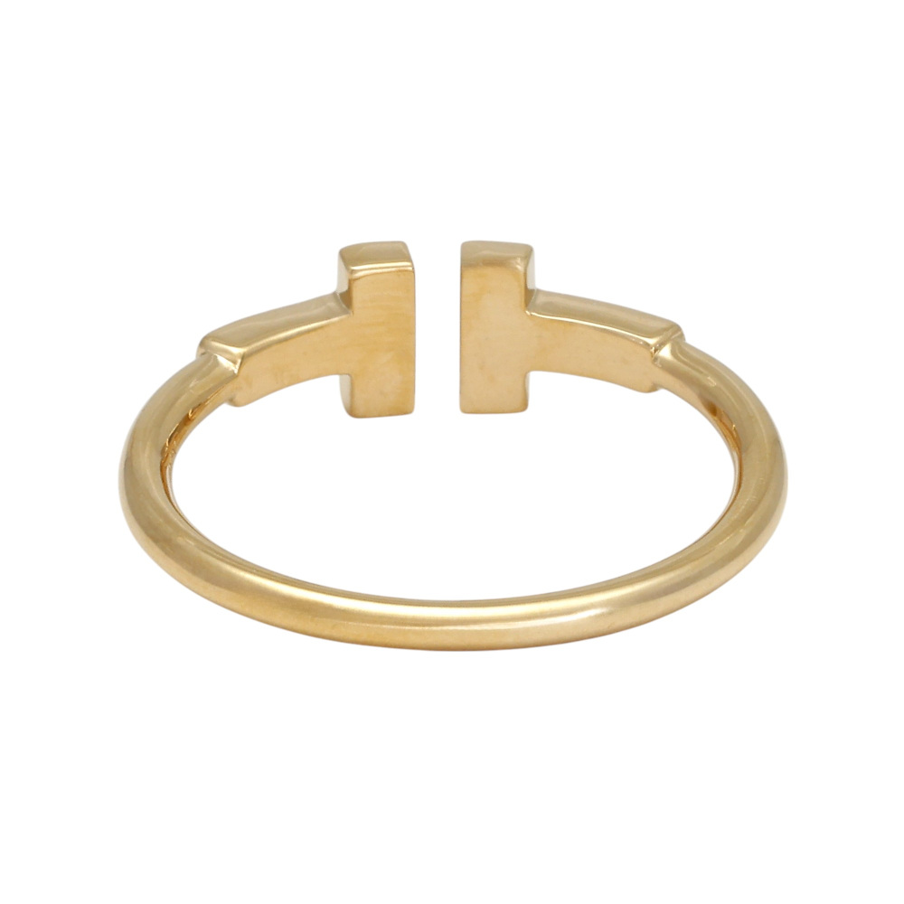 Tiffany & Co. Tiffany T Diamond Wire Ring 18K Yellow Gold 60147091