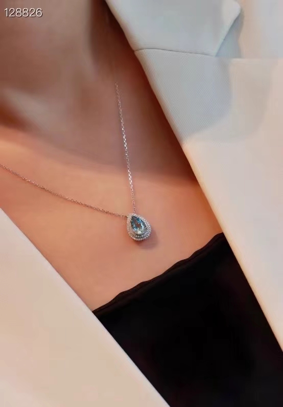Tiffany aquamarine diamond necklace - cnluxepick