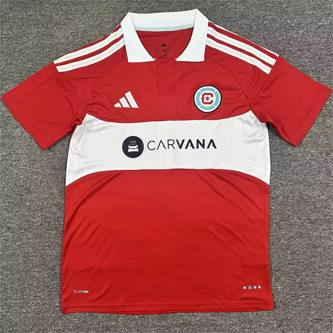 Men's Chicago Fire Red 2026 Forever Red Replica Jersey