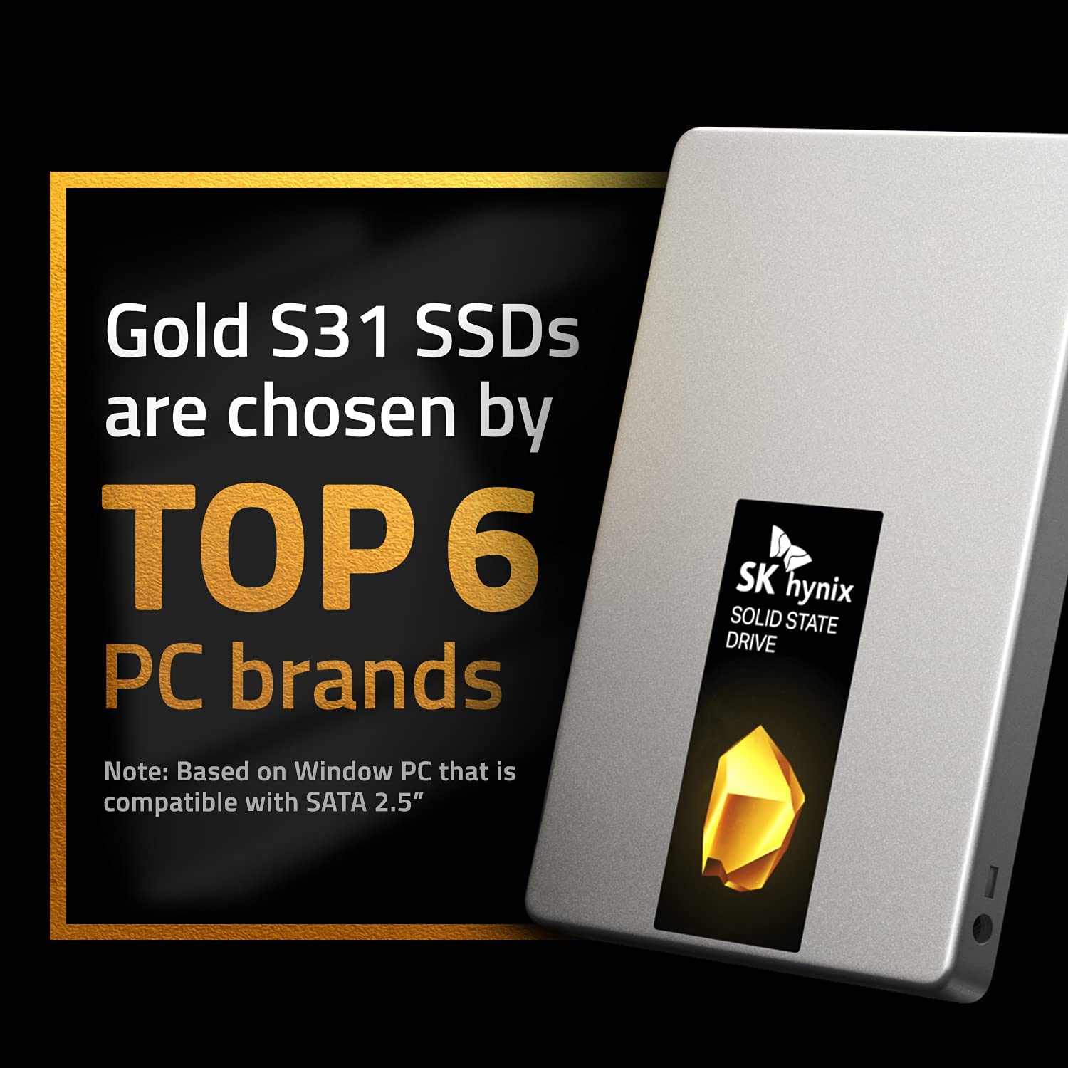 SK hynix Gold S31 1TB SATA Gen3 2.5 inch Internal SSD | SSD 1TB | Up to 560MB/S