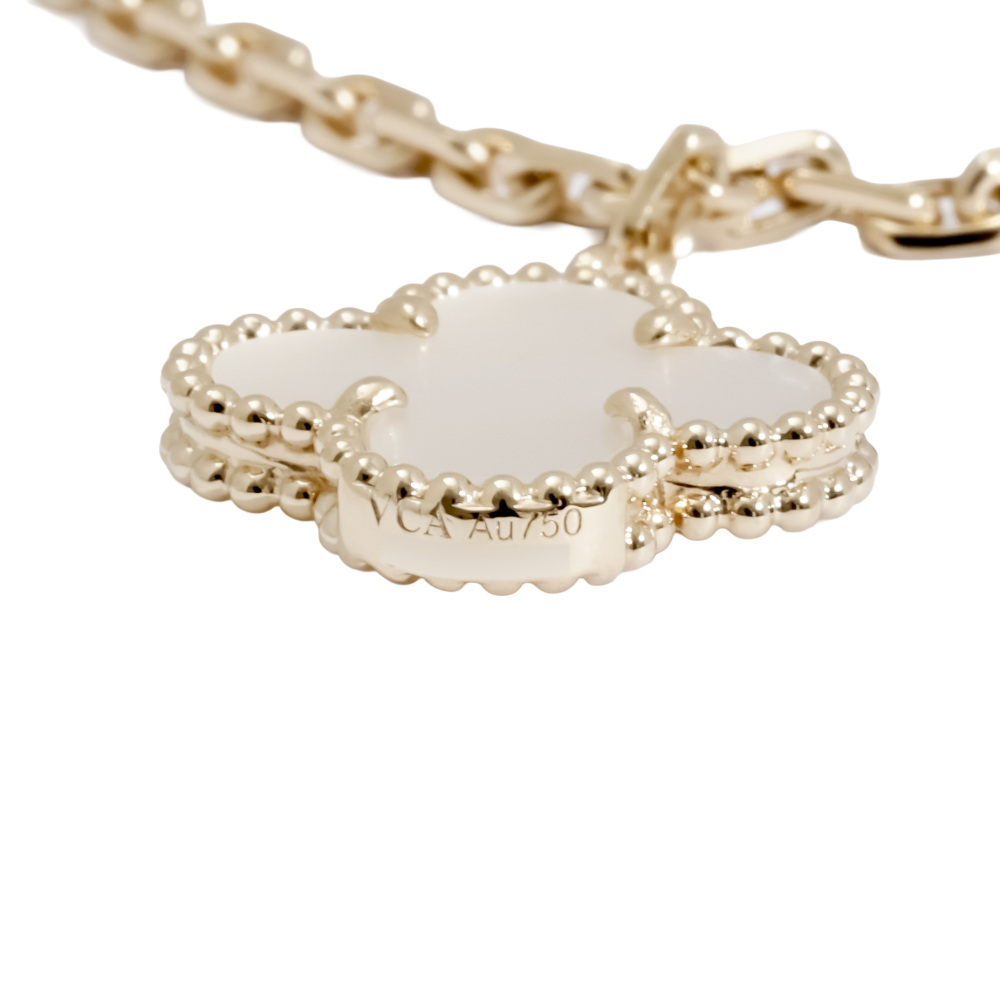 Van Cleef & Arpels Lucky Alhambra 4 Motifs Bracelet 18K Yellow Gold VCARD79600
