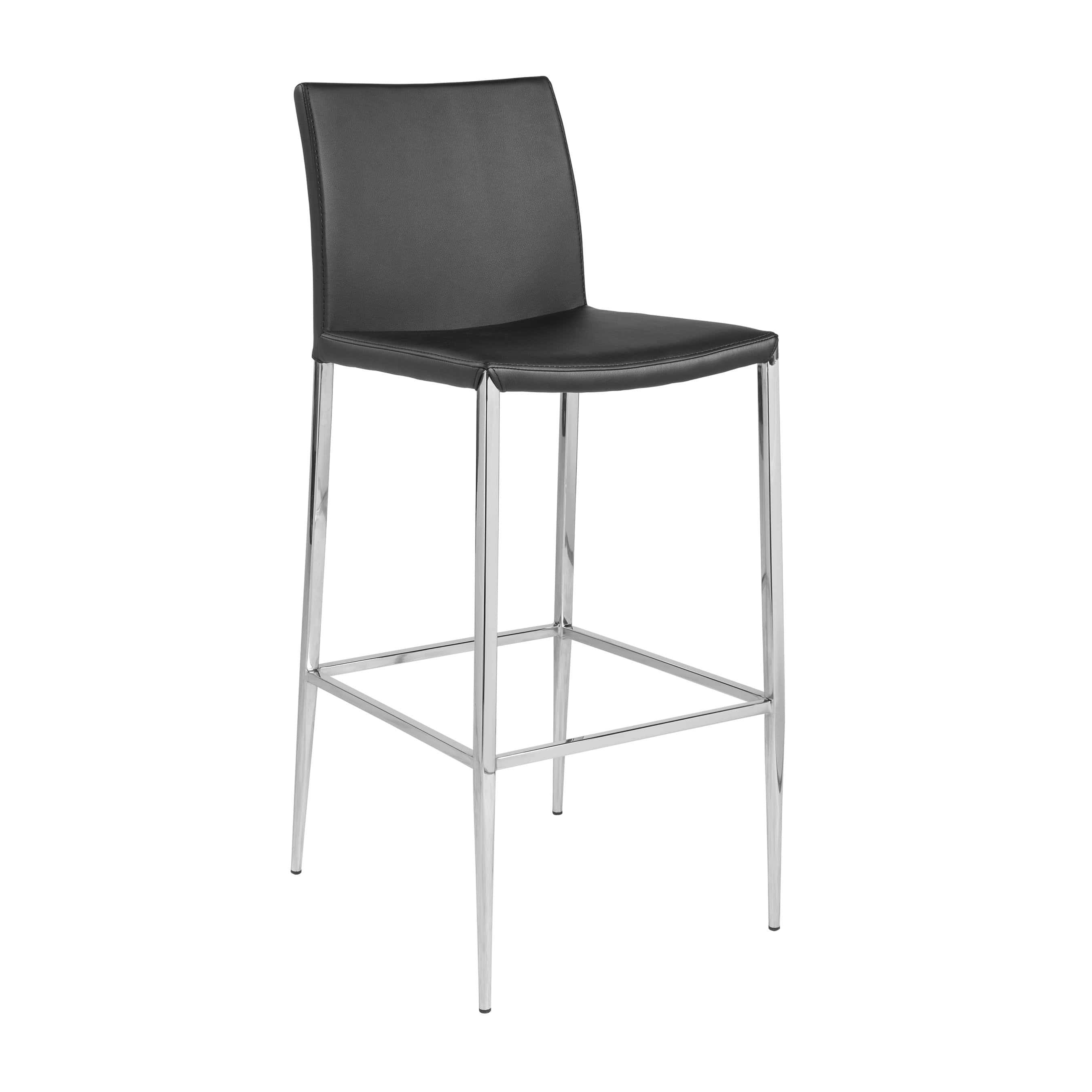 Euro Style Diana-B Bar Stool, Black