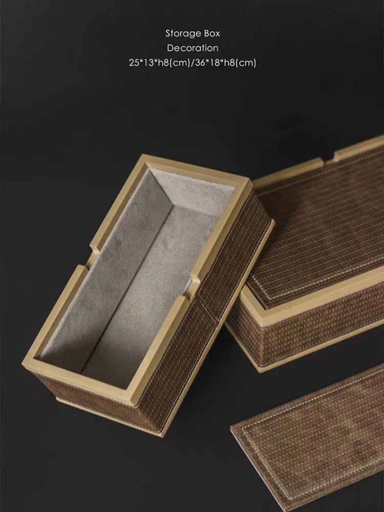 DC046 - Home BV classic hand-woven storage box jewelry box jewelry box model room decoration