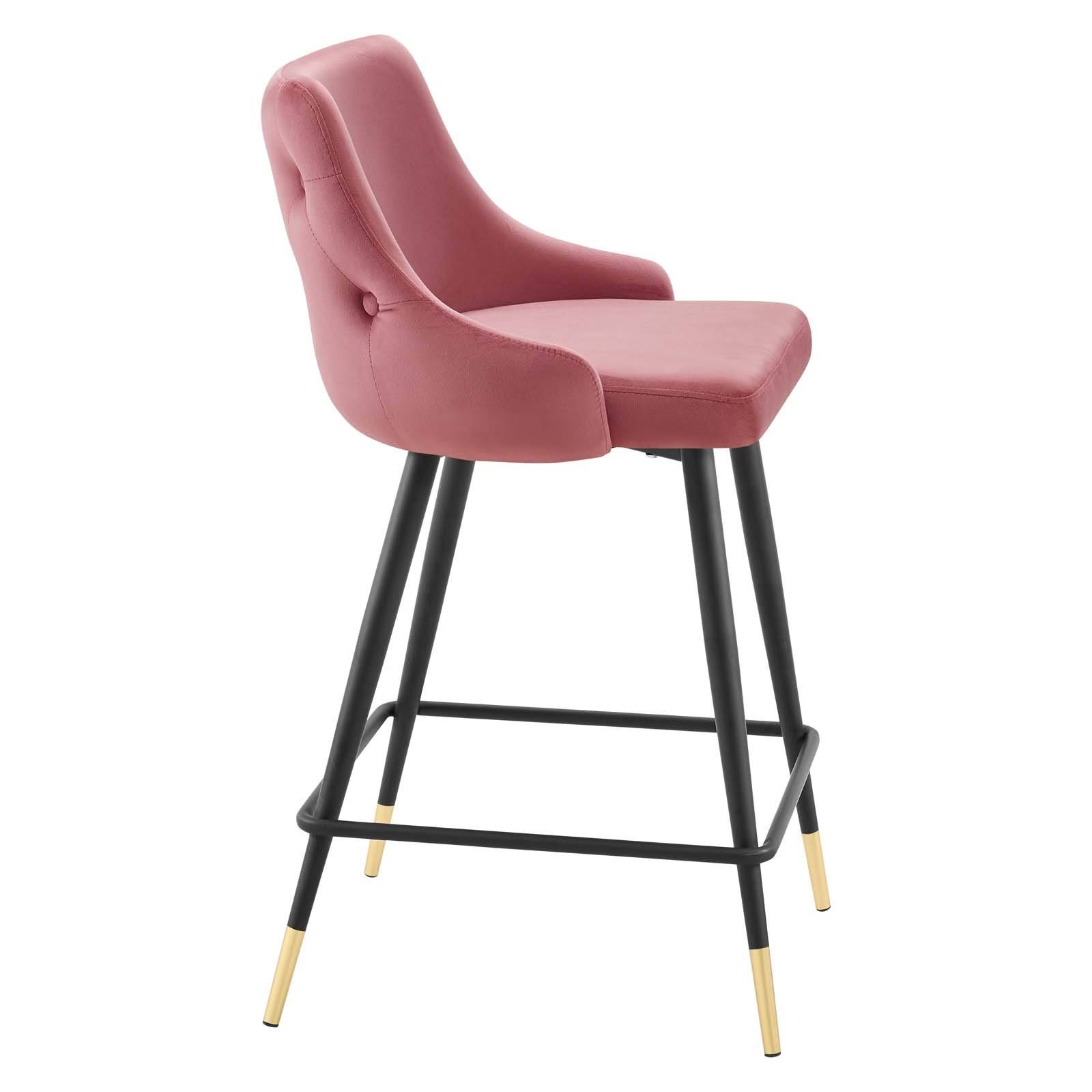 Modway Adorn Performance Velvet Counter Stool - White