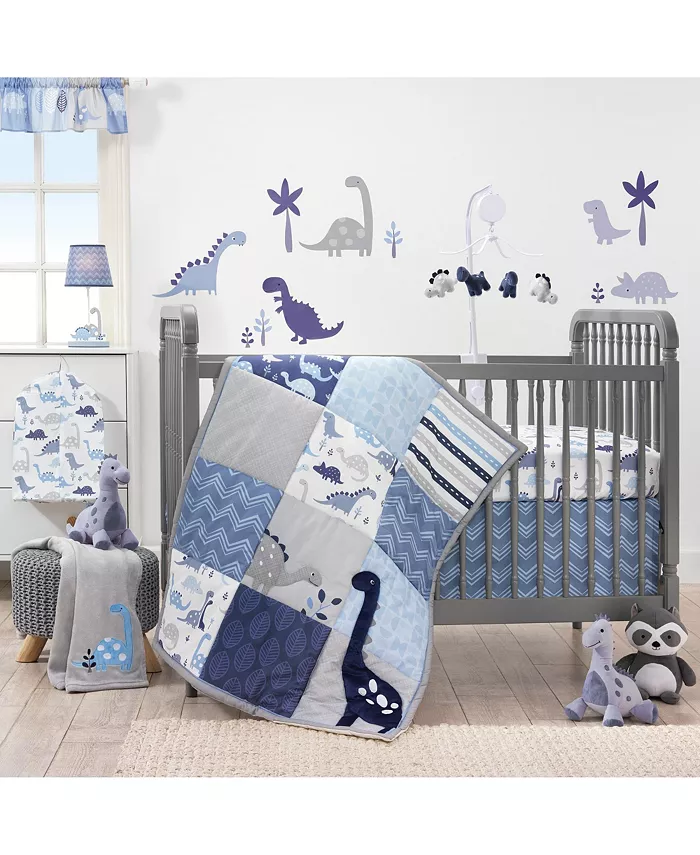 Bedtime Originals Roar Blue Dinosaur Diaper Stacker