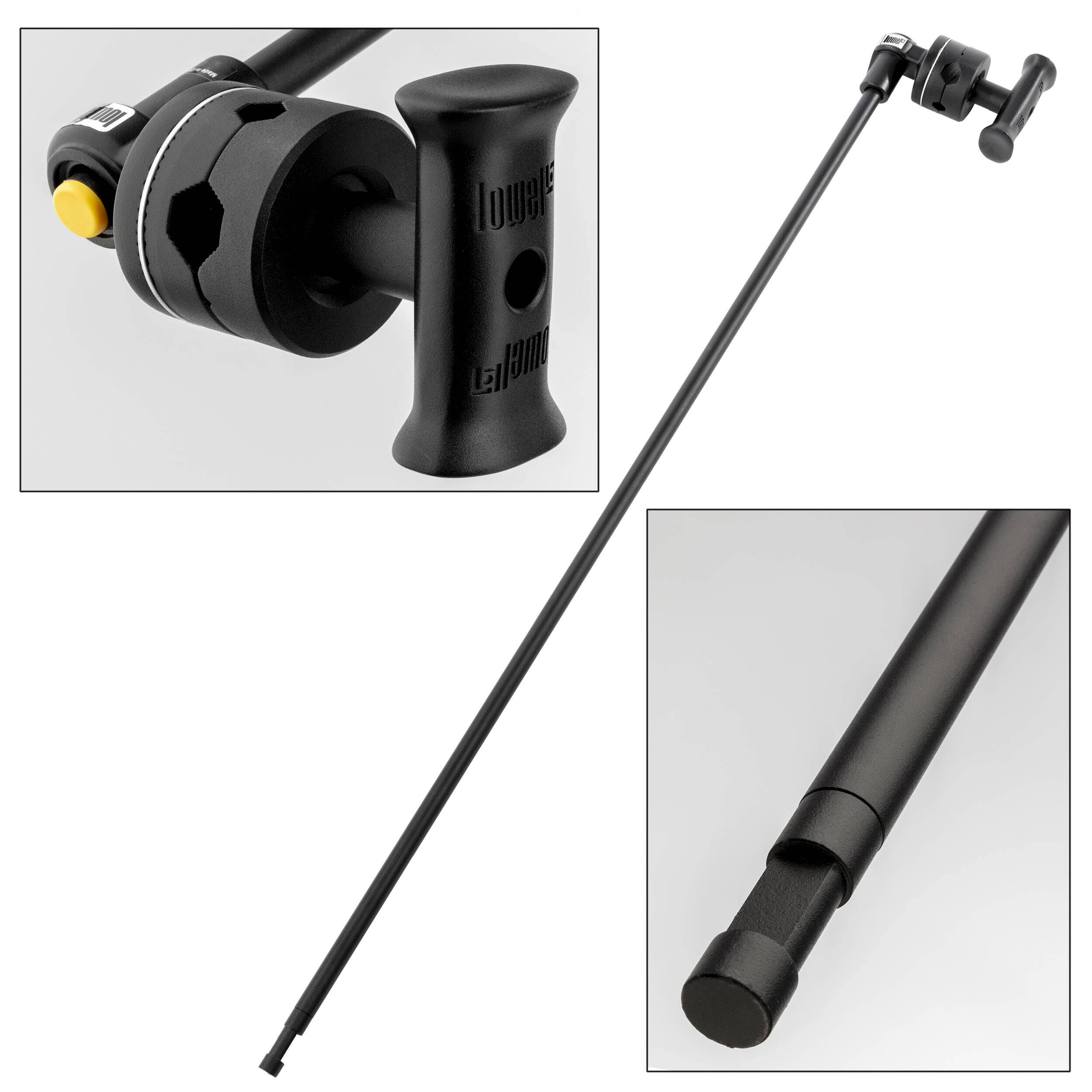 Lowel 40x22 C-Stand Sliding Leg Kit Bundle with 2.5x22 Grip Head u0026 40x22 Grip Arm Black