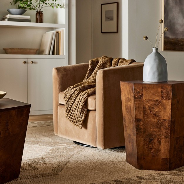 Ogden Burled Wood Accent Table Designed With Studio Mcgee