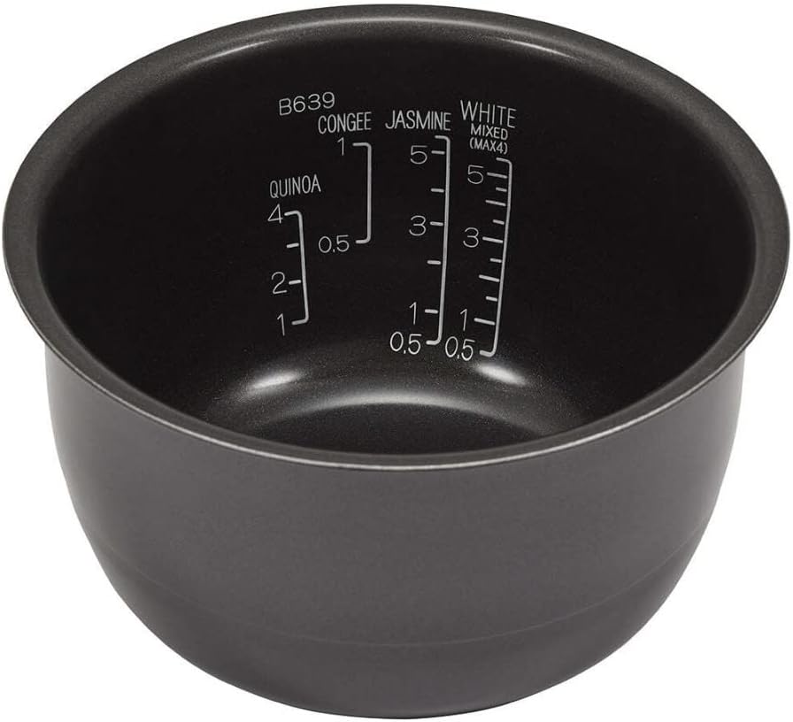 Induction Rice Cooker and Warmer, 5.5 Cup Capacity, Black, 9.25 x 12.25 x 7.88