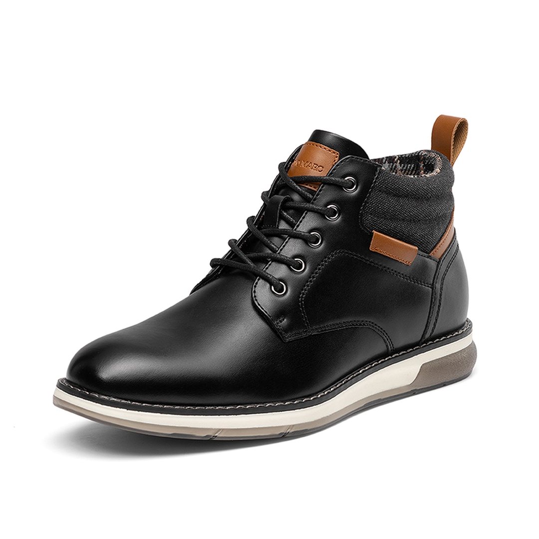 Men’s Casual PU Canvas Chukka Boots