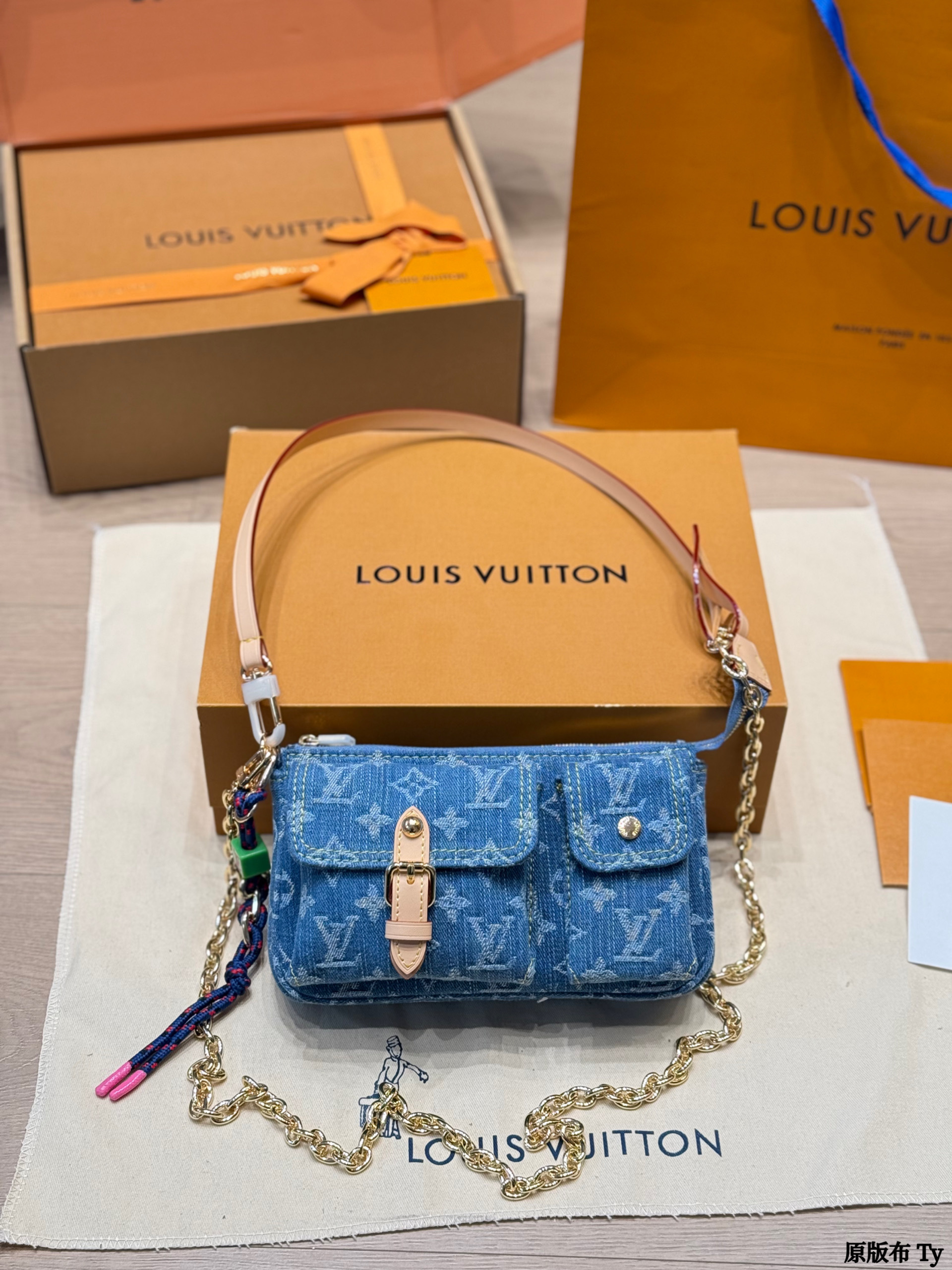 LV Denim Cargo Bag - cnluxepick