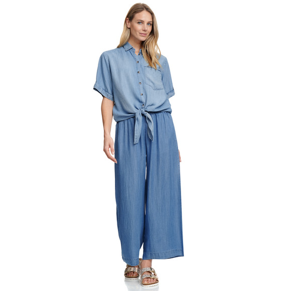 Gina Benotti Damen Bluse mit Knotendetail