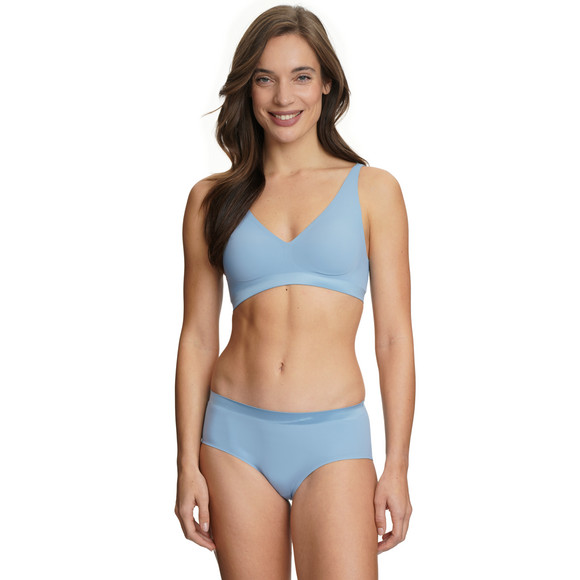 Gina Benotti 2 Damen Seamless-Pantys mit Glanz-Bündchen