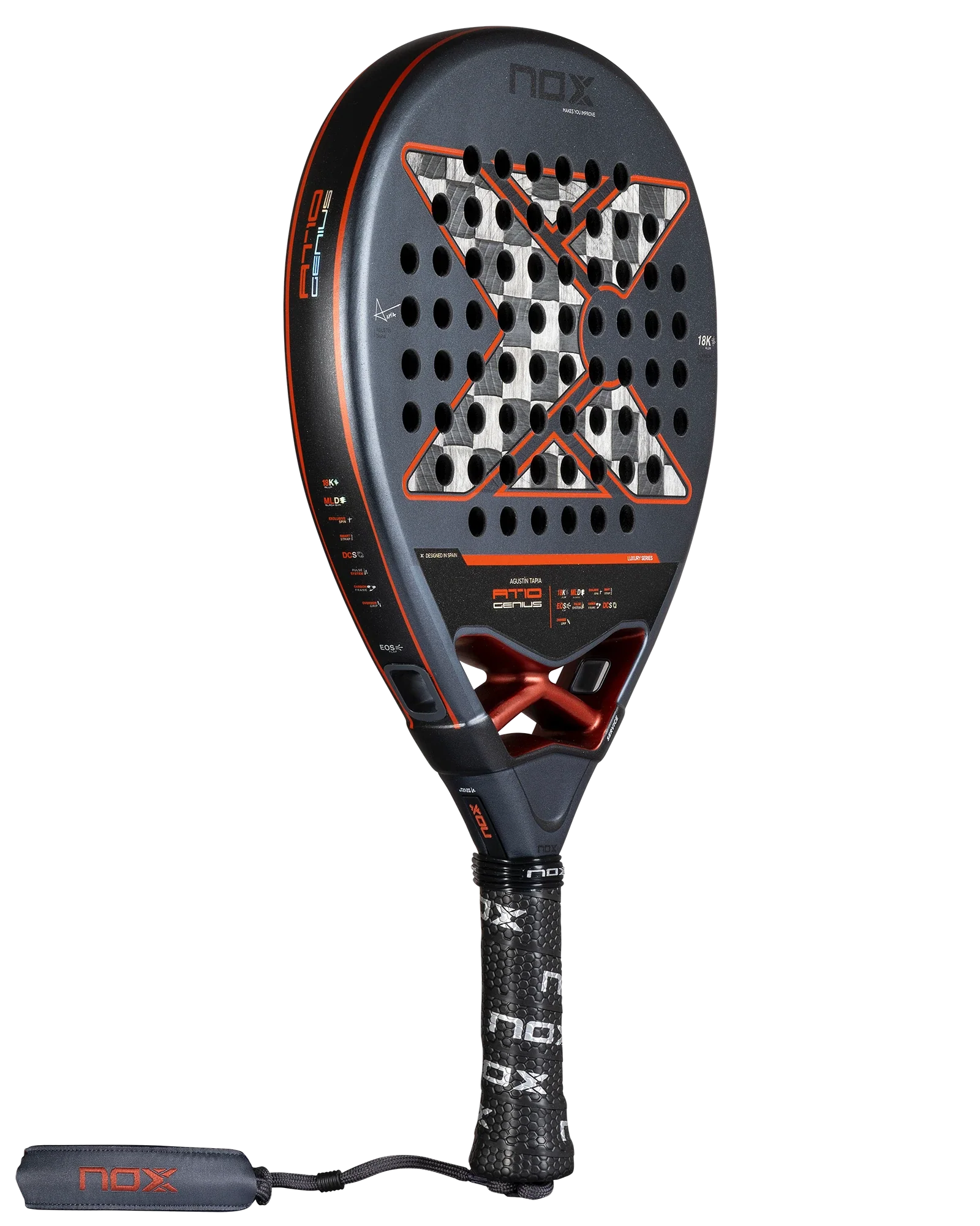 Nox AT10 Luxury GENIUS 18K Alum by Agustín Tapia Padel Racket