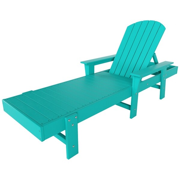 Polytrends Altura Poly EcoFriendly All Weather Reclining Chaise Lounge with Arms