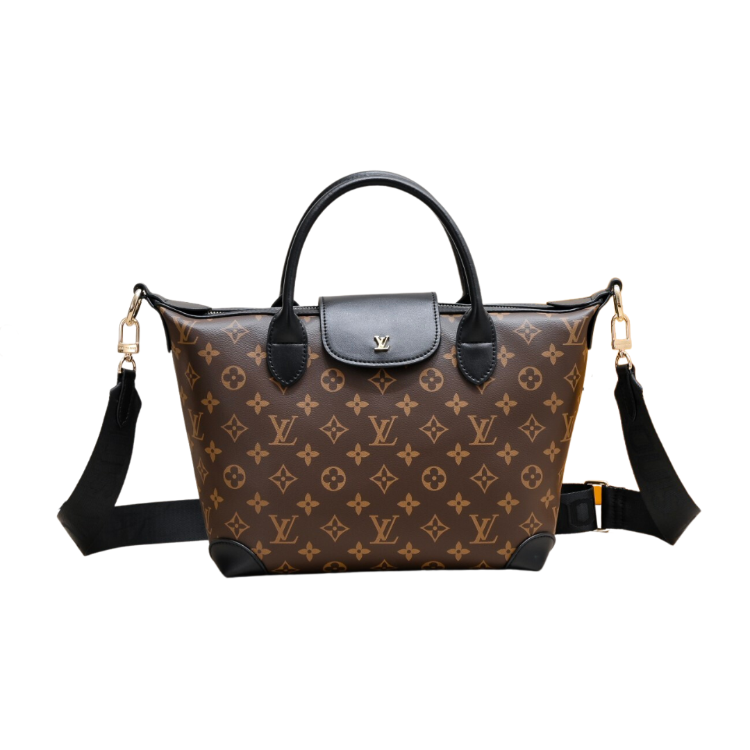 Louis Vuitton Tote Bag Monogram Canvas Black 26Cm