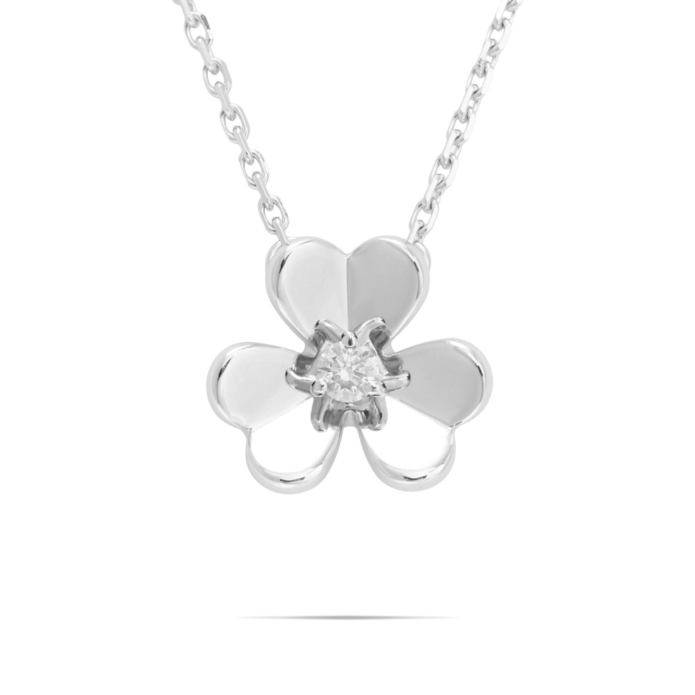 Van Cleef & Arpels Frivole Necklace 18K White Gold Diamond VCARP0J400