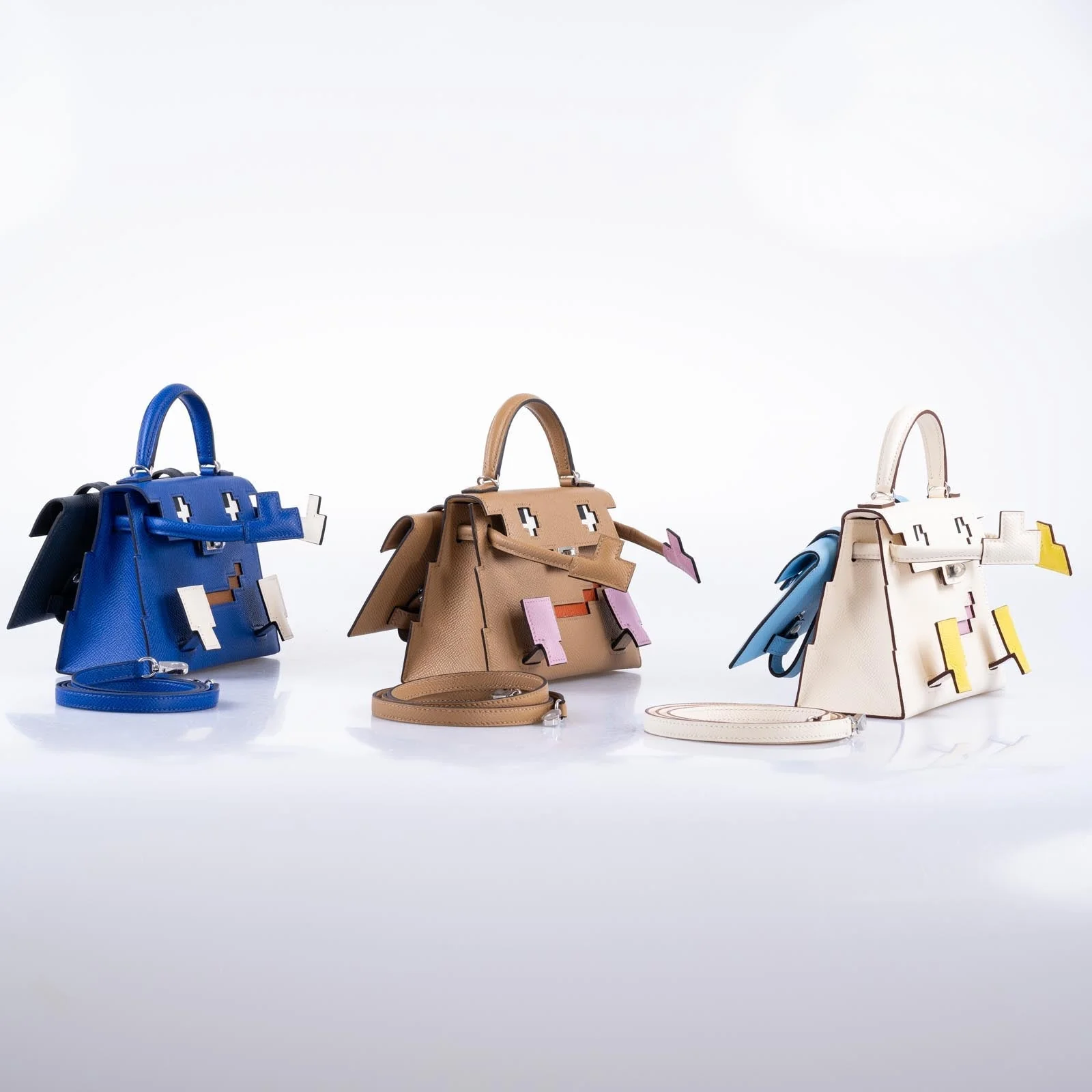 Hermès Kelly Doll Quelle Idole Picto Nata Epsom Palladium Hardware