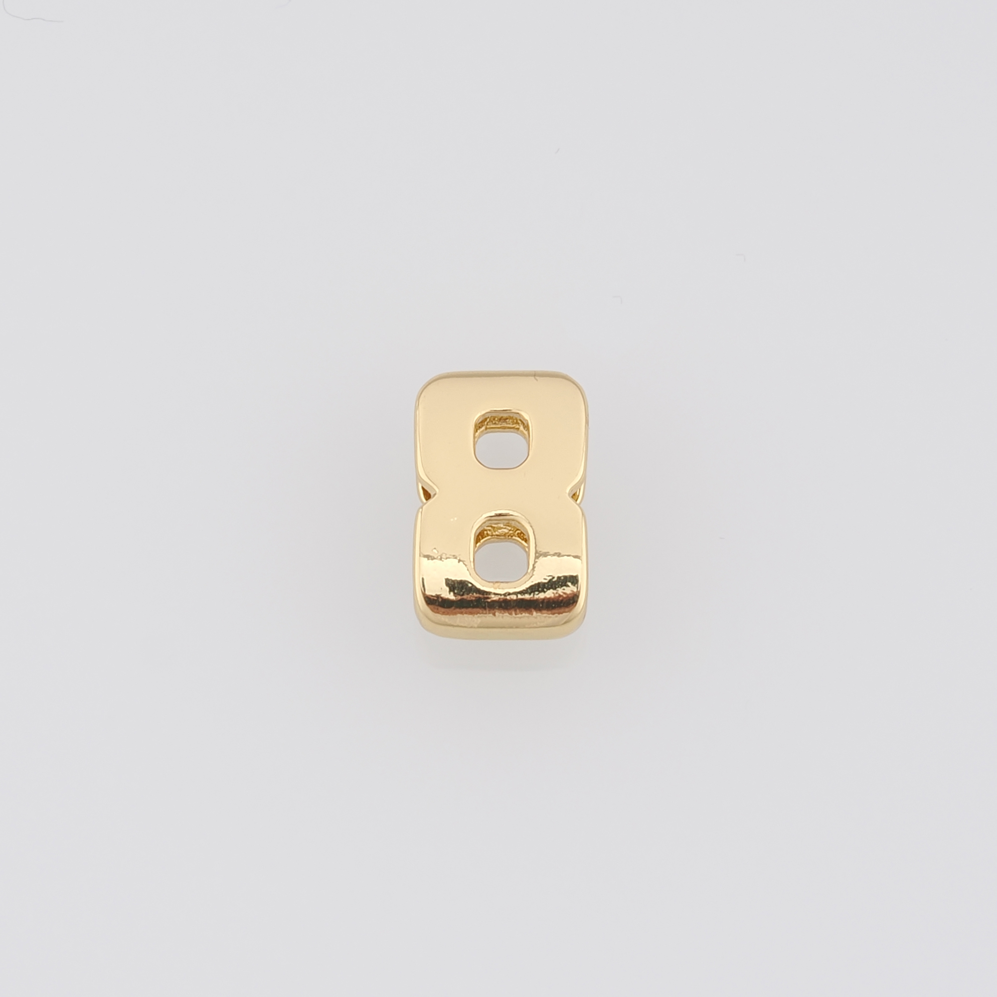 18K Gold Filled Number Spacer Beads,Dainty Number Spacer Beads,DIY Jewelry Making Supply