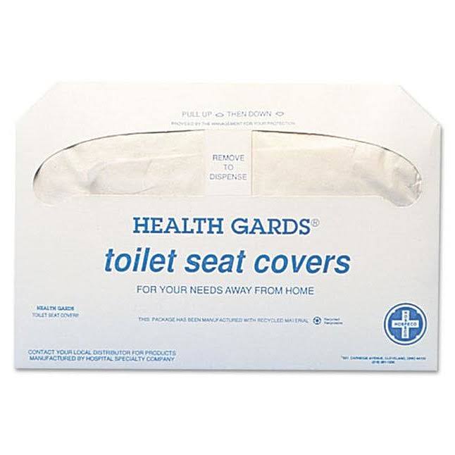 Health Gards Toilet Seat Covers, White, 250 Covers/Pack, 20