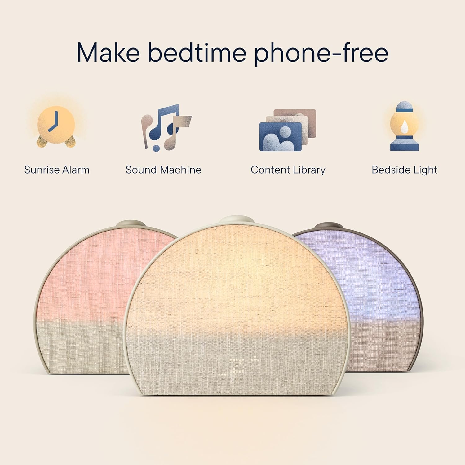 Sunrise Alarm Clock, Sound Machine, Smart Light (Cocoa) – White Noise, Screen-Free Sleep Routine
