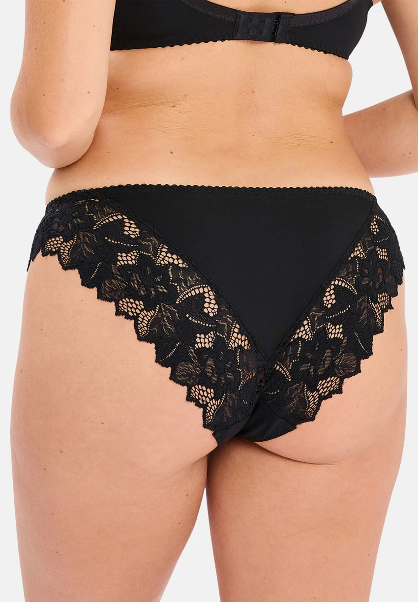 Slip dentelle Arum Noir