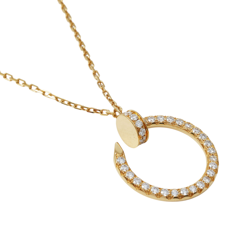 Cartier Juste un Clou Diamond Necklace 18K Yellow Gold B7224895