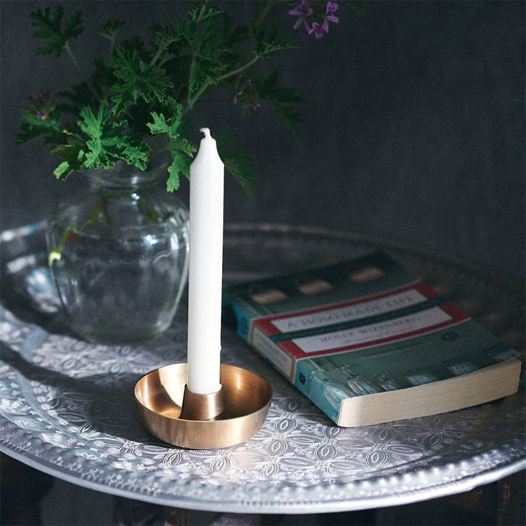 Brass Candleholder, Bowl