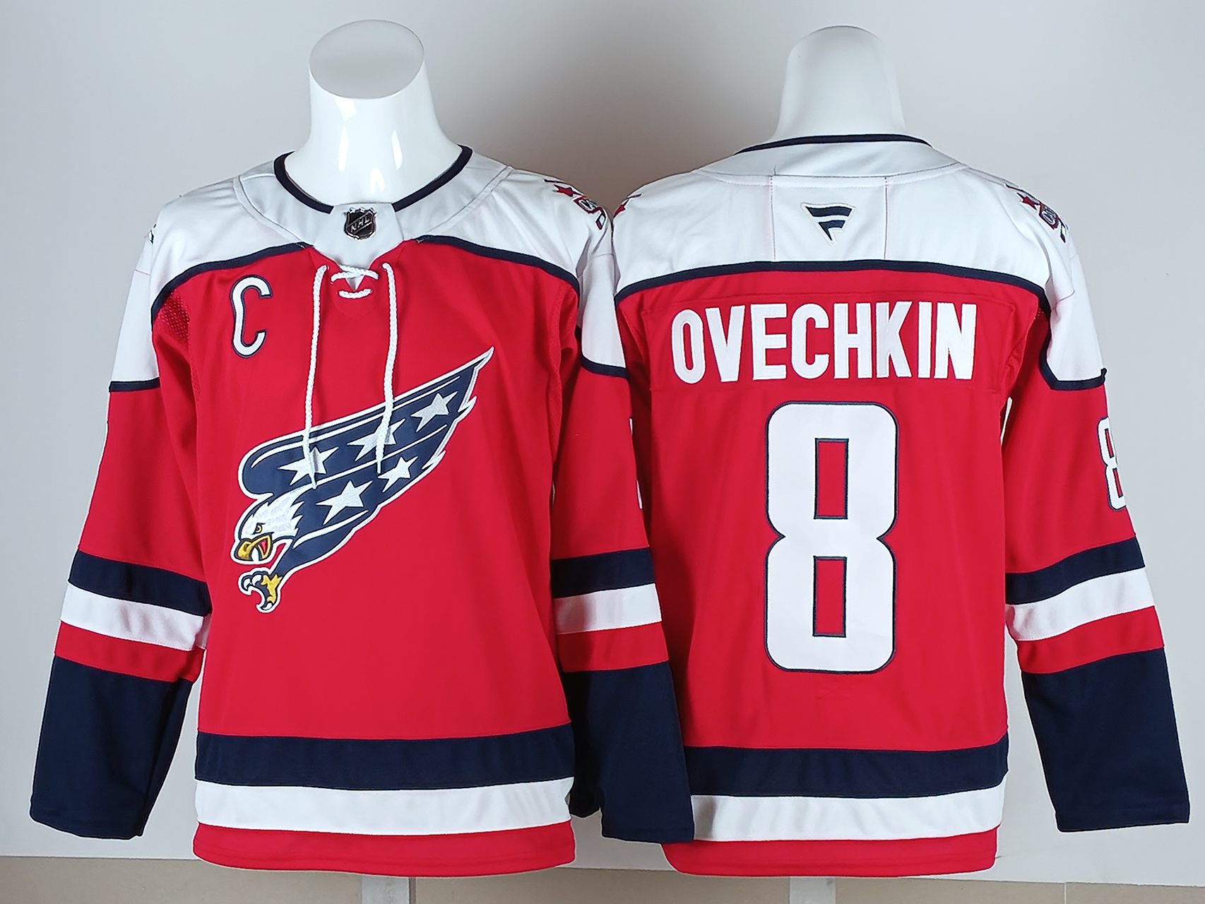 Men's Washington Capitals Alexander Ovechkin #8 Fanatics Red Alternate Premium Player Jersey
